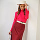 Cuello alto rayón Frambuesa, cuello alto badlon Jersey rosa. Turtleneck Sweaters. mozaika-rus. My Livemaster. Фото №6
