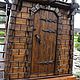 Дверь деревянная с наличниками, Двери, Омск,  Фото №1