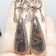 Order Earrings with filigree Iolanthe (obsidian). Selberiya shop. Livemaster. . Earrings Фото №3