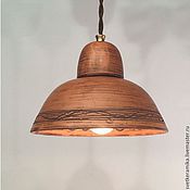Для дома и интерьера handmade. Livemaster - original item Ceramic lamp with a deep shade (brown or white). Handmade.