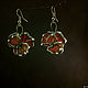 Order Set Floral. Earrings and Pendant with red poppy. #Ofel_way. Livemaster. . Jewelry Sets Фото №3