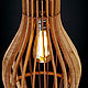 Деревянный светильник Вайнлайт орех, подвесная люстра из дерева. Потолочные и подвесные светильники. Деревянные светильники Woodshire (woodshire). Ярмарка Мастеров.  Фото №5