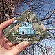 Souvenir from a stone Magnet with painting Norilsk series of Temples Russia, Magnets, Zmeinogorsk,  Фото №1