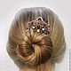 The hair comb with garnet and pearls. Comb. Gala jewelry (ukrashenija). My Livemaster. Фото №5