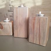 Для дома и интерьера handmade. Livemaster - original item Candlesticks: solid linden wood.. Handmade.