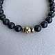 Колье из черных бусин вулканической лавы. Колье. Storm Jewellery. Интернет-магазин Ярмарка Мастеров.  Фото №2