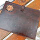 Leather folder for papers. Folder. Marik Leather Craft. Online shopping on My Livemaster.  Фото №2
