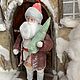 Новогодний подарок. Елочная игрушка, Дед Мороз. Игрушки. Ватности (vatnosti). Ярмарка Мастеров.  Фото №4