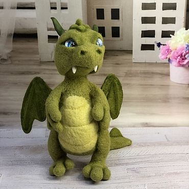 Куклы и игрушки ручной работы. Ярмарка Мастеров - ручная работа Войлочная игрушка: Дракончик. Handmade.