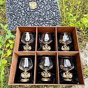 Посуда handmade. Livemaster - original item Gift set of cognac glasses 