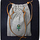 Linen bag with embroidery for combs, Storage of things, Moscow,  Фото №1