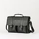 Maletín de cuero para hombre 'Vincent' (marrón Oscuro). Brief case. DragonBags Rucksack leather for Men. Online shopping on My Livemaster.  Фото №2