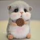 Felted toy hamster chubby. Felted Toy. Felt toy fromKristina Antropova. My Livemaster. Фото №4
