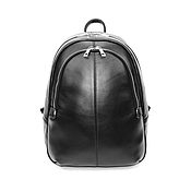 Сумки и аксессуары handmade. Livemaster - original item Backpack female leather black Margaret Mod R44-711. Handmade.