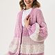 Вязаное пальто в розовых тонах. Кардиганы. The sweetest sweaters. Ярмарка Мастеров.  Фото №7