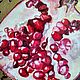 Garnet painting in gold hyperrealism still life. Pictures. Yulia Berseneva ColoredCatsArt. Online shopping on My Livemaster.  Фото №2