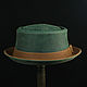 Copy of Copy of Copy of Leather pork pie hat PPH-30. Hats1. Bluggae Custom Headwear. My Livemaster. Фото №5
