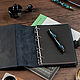 Leather Notebook Glider Diary on rings. Diaries. KulikovCraft. Ярмарка Мастеров.  Фото №6