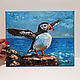Painting Bird Atlantic Puffin Painting sea bird. Pictures. Vladyart. My Livemaster. Фото №5