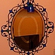 Витражное настенное зеркало в кованой раме с подсветкой "колокольчик", Зеркала, Москва,  Фото №1