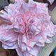 Большая брошь цветок Георгин розовый гусиная лапка, Брошь-булавка, Омск,  Фото №1