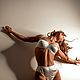 A set of underwear made of natural silk with a bodice in the style of D&G, Underwear sets, St. Petersburg,  Фото №1