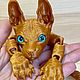 Кот сфинкс. Игрушки. 'Лоскутные истории'. Ярмарка Мастеров.  Фото №4