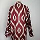 Uzbek cotton robe made of ikat. Boho coat, caftan. CH010. Robes. businka34. My Livemaster. Фото №5