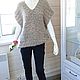Жилет вязаный с пайетками в стиле Кучинелли. Жилеты. Knitting by Natali. Интернет-магазин Ярмарка Мастеров.  Фото №2