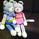 Коты-неразлучники. Мягкие игрушки. Handmade by Lana (handmade-lana). Интернет-магазин Ярмарка Мастеров.  Фото №2