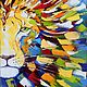 Lion oil painting, canvas, interior painting, Pictures, Voronezh,  Фото №1