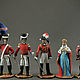 Tin soldier 54mm. A set of 5 figures.Napoleonica. 1812. The British, Military miniature, St. Petersburg,  Фото №1