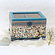 Tea box with glass 'Spring'. Box. decoupage history. Online shopping on My Livemaster.  Фото №2