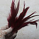 Bordeaux feathers 15 cm 45 PCs