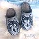 Men's sneakers ' Wolves', Slippers, Solnechnogorsk,  Фото №1