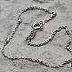 Bracelet silver 925 Rolo smooth cylinders with ALM.notched, 1,5 cm, Chain bracelet, Vladimir,  Фото №1