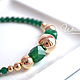 Necklace with green onyx and gold. Necklace. White Book. Online shopping on My Livemaster.  Фото №2