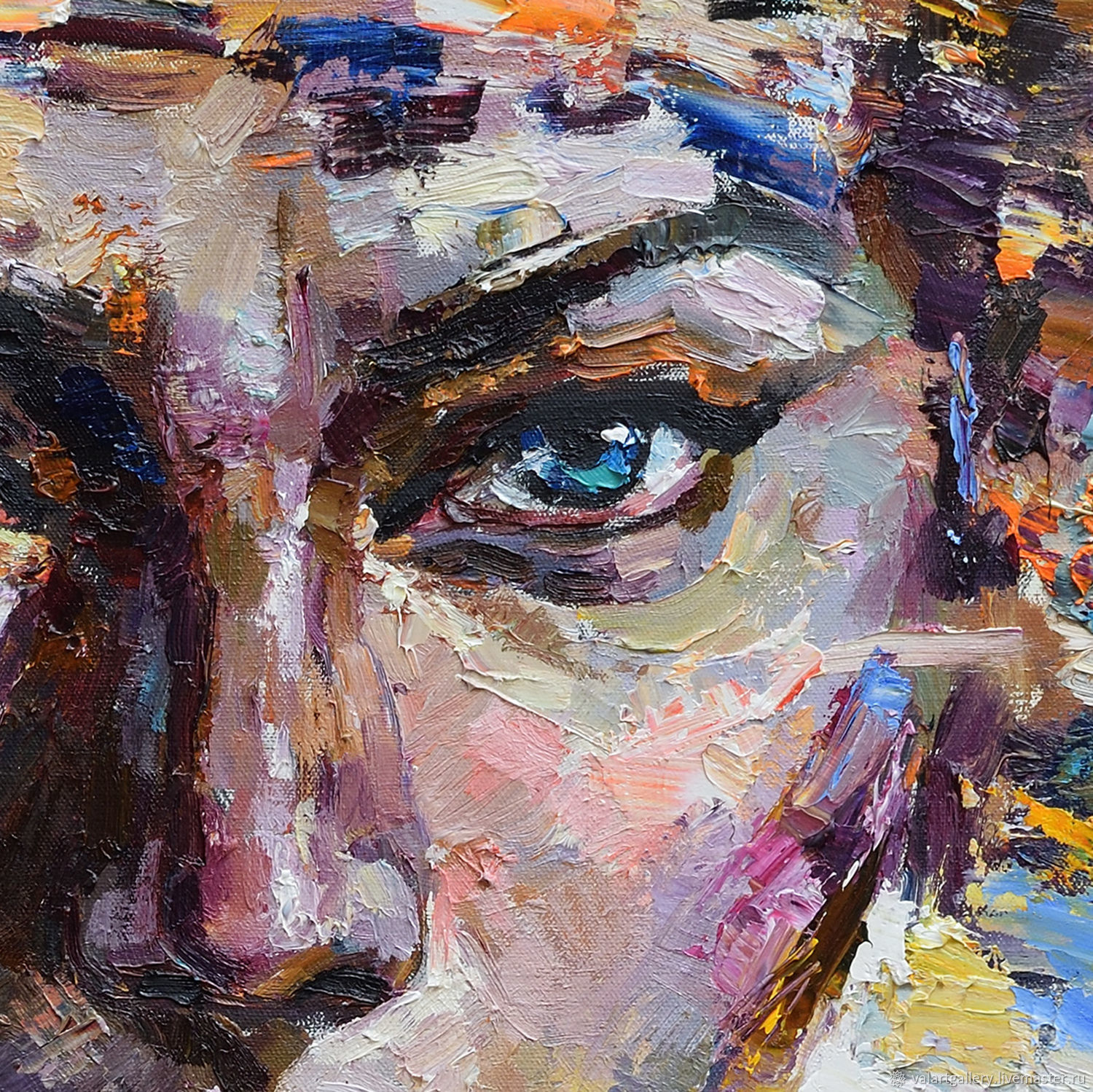 turquoise eyes abstract woman