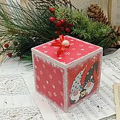 Для дома и интерьера handmade. Livemaster - original item Box box two Scandinavian gnomes decoupage. Handmade.