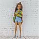 Джинсовые шорты с бретелями для Барби (Fashionista, BMR1959), Одежда для кукол, Воронеж,  Фото №1