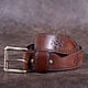 Men's leather belt "Vintage", Straps, St. Petersburg,  Фото №1