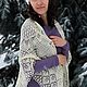 Заказать Ажурная шаль Айвори, свадебная шаль из мериносовой шерсти. Min Beilim (Я вяжу). Ярмарка Мастеров. . Шали Фото №3