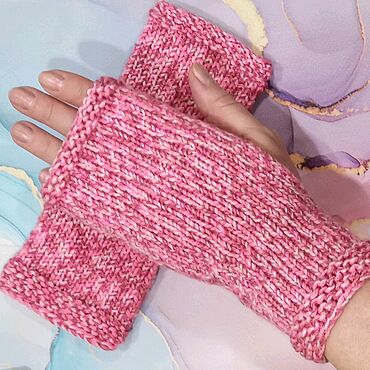 Аксессуары ручной работы. Ярмарка Мастеров - ручная работа Митенки. Handmade.