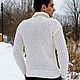 Order Мужской  свитер   "Белый снег". Authorial Knitting Gayane. Livemaster. . Mens sweaters Фото №3