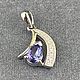 Кулон с танзанитом 0,46 ct лавандового цвета. Кулон. AMG. Ярмарка Мастеров.  Фото №6
