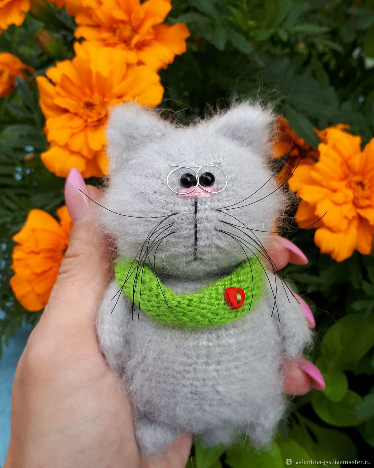 Вязаная Игрушка Кот Купить