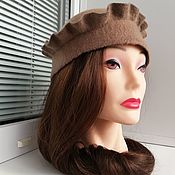 Beanie hat felted Anthracite