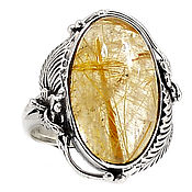 Кольцо метеорит Кампо-дель-Сьело, молдавит, херкимерский алмаз