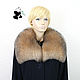 Fur collar Fox fur 'Crystal'. Collars. Mishan (mishan). Online shopping on My Livemaster.  Фото №2