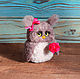 Owls with flowers toy made of wool. Felted Toy. handmade toys by Mari (handmademari). My Livemaster. Фото №5